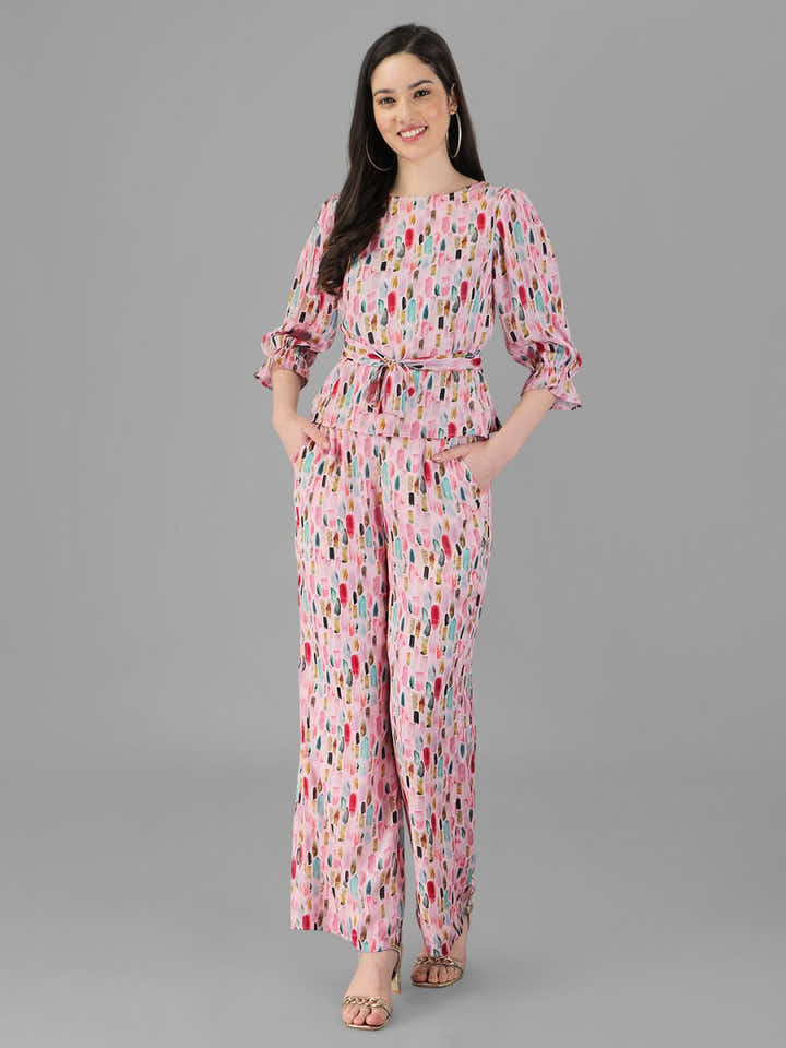 Co-Ords for Women Pink Colour. - Masakali.Co®