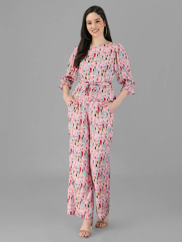 Co-Ords for Women Pink Colour. - Masakali.Co®