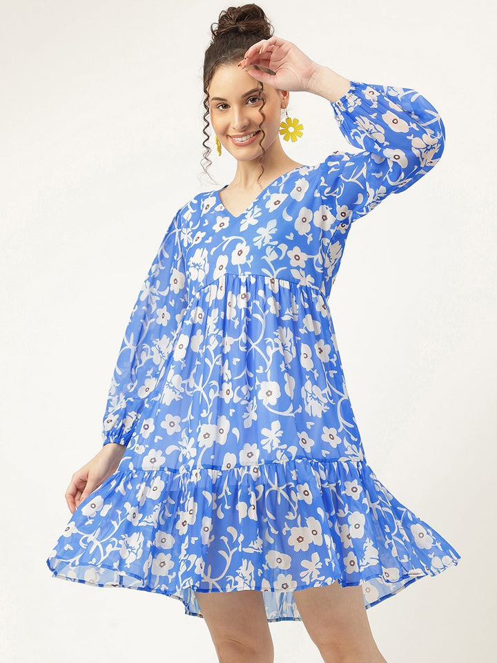 Cornflower Blue Women's Dress - Masakali.Co®