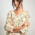 Cream Floral Top