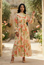 Camille Peach Maxi Dress