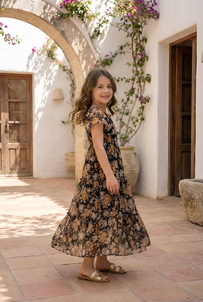 Relaxed Ruffle Baby Girl Maxi