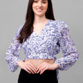 crop tops for Women western wear lavender