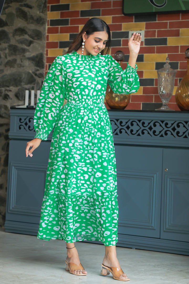 Dark Mint Green Maxi Dress - Masakali.Co®