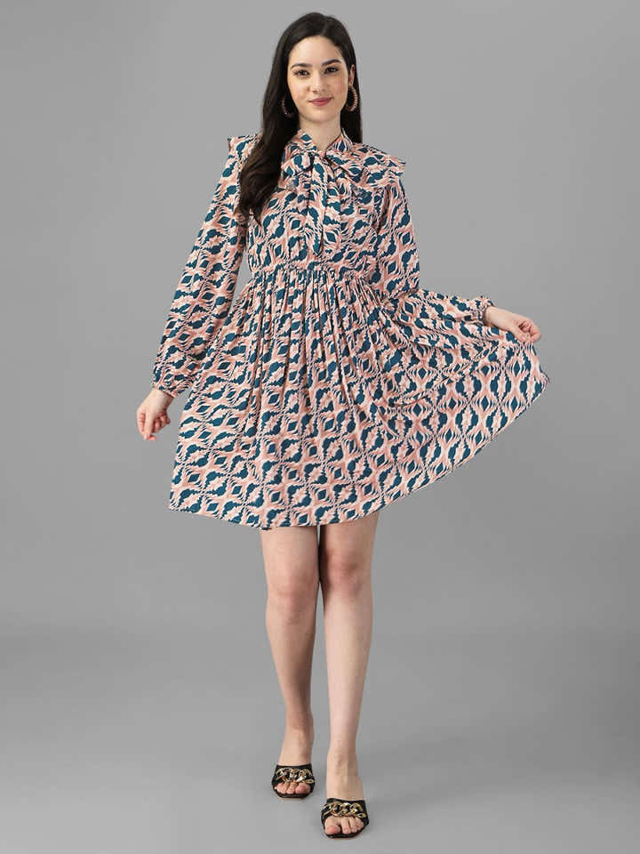 dresses for Women western wear Beige Dress - Masakali.Co®