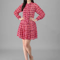 dresses for Women western wear Dark Pink Dress