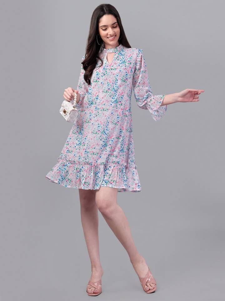dresses for Women western wear Doted Multi Color dress - Masakali.Co®