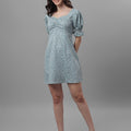 dresses for Women western wear floral Green
