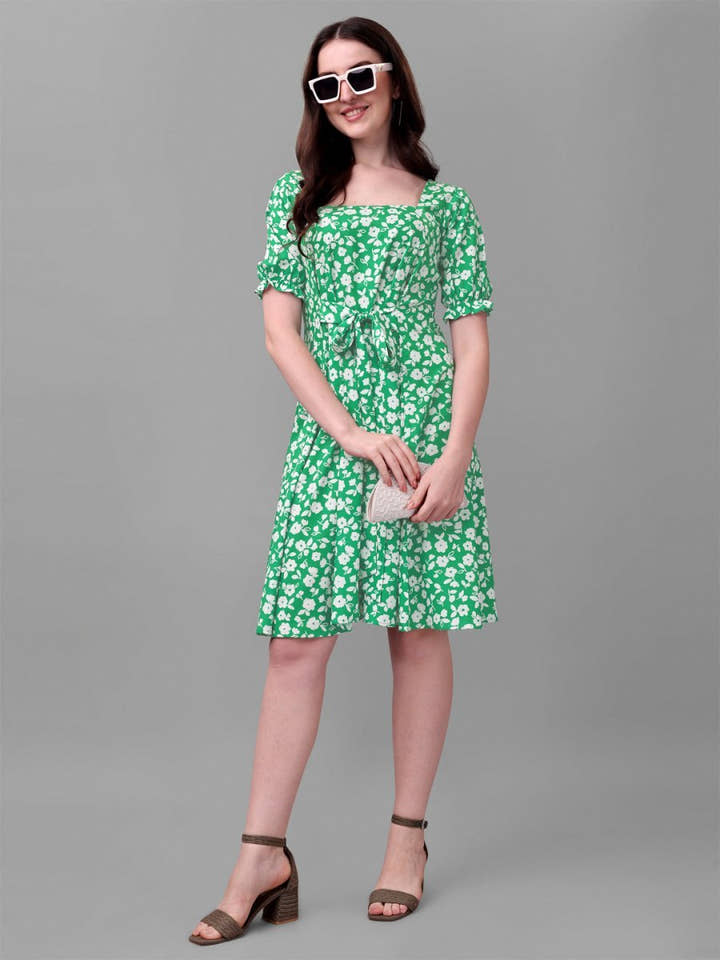 dresses for Women western wear floral - Masakali.Co®