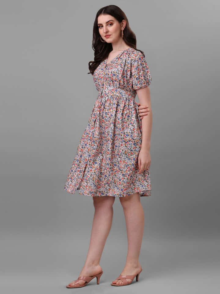 dresses for Women western wear floral - Masakali.Co®