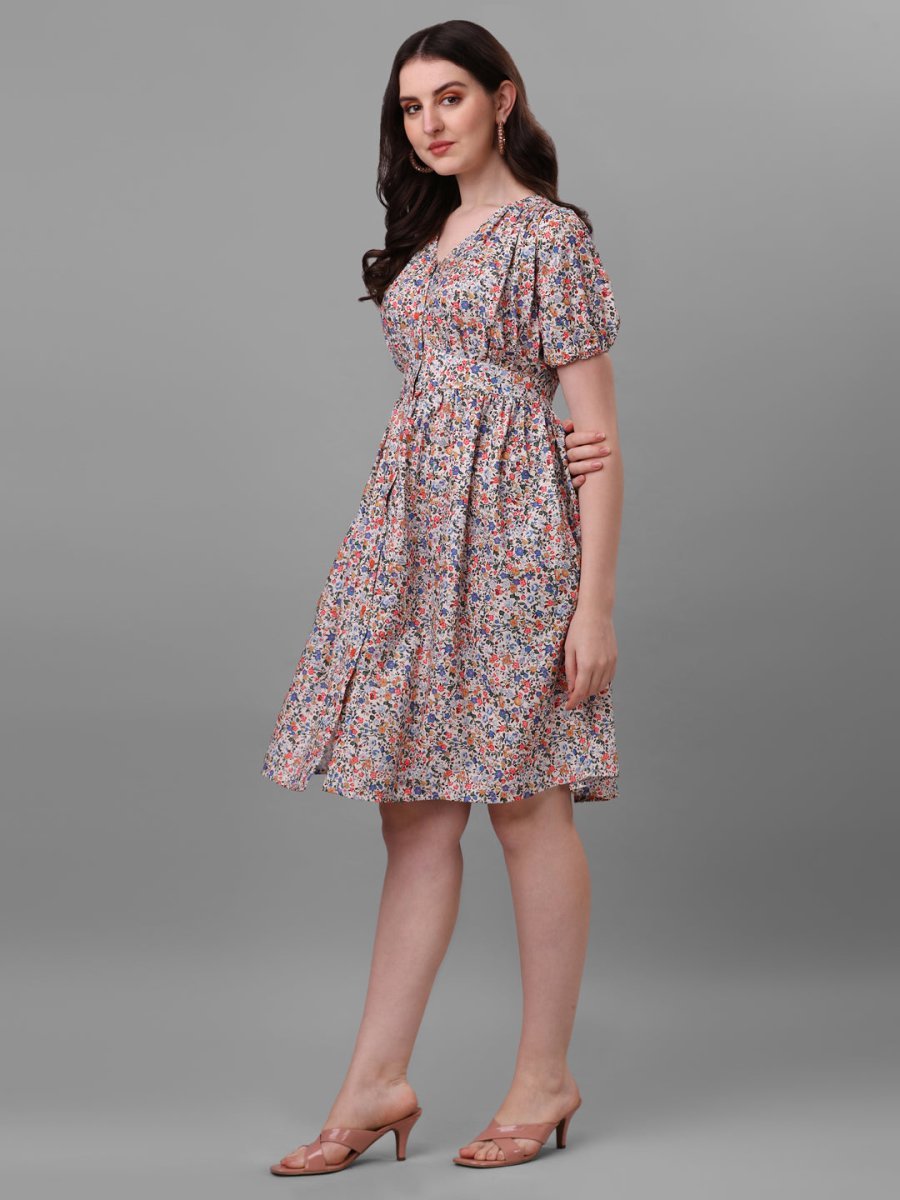 dresses for Women western wear floral - Masakali.Co®