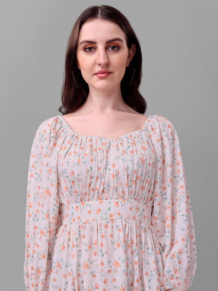 dresses for Women western wear floral - Masakali.Co®