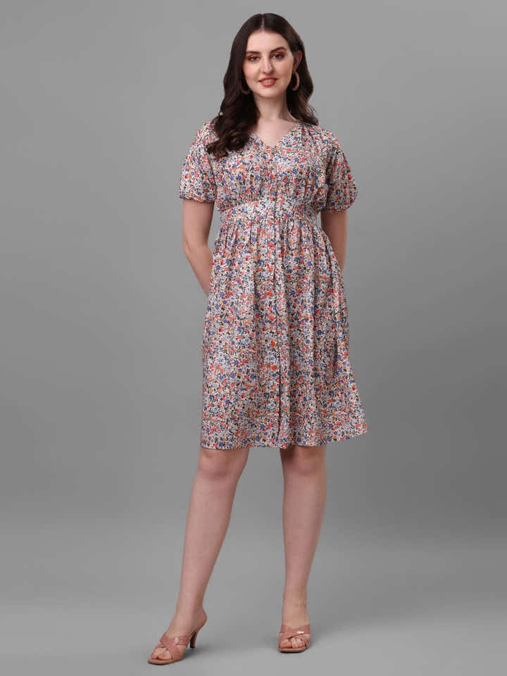 dresses for Women western wear floral - Masakali.Co®