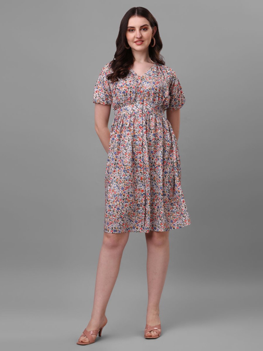 dresses for Women western wear floral - Masakali.Co®