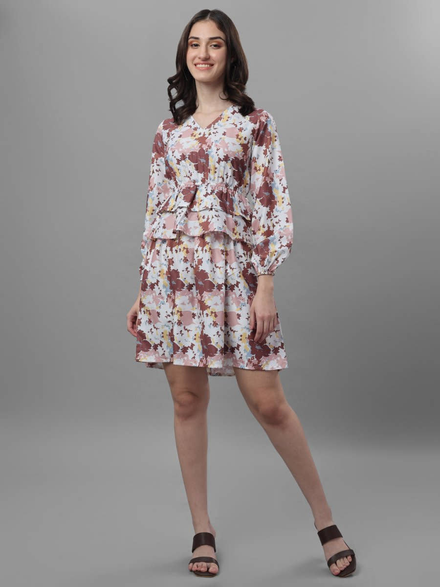 dresses for Women western wear floral Multi Color - Masakali.Co®