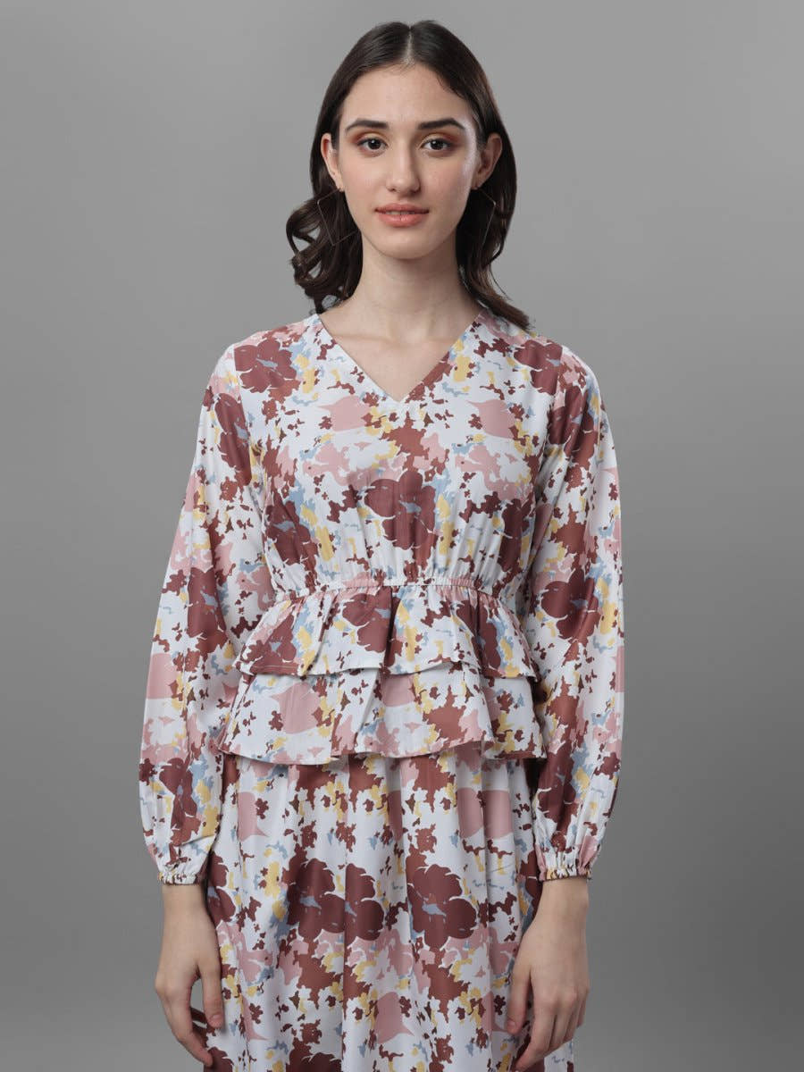 dresses for Women western wear floral Multi Color - Masakali.Co®
