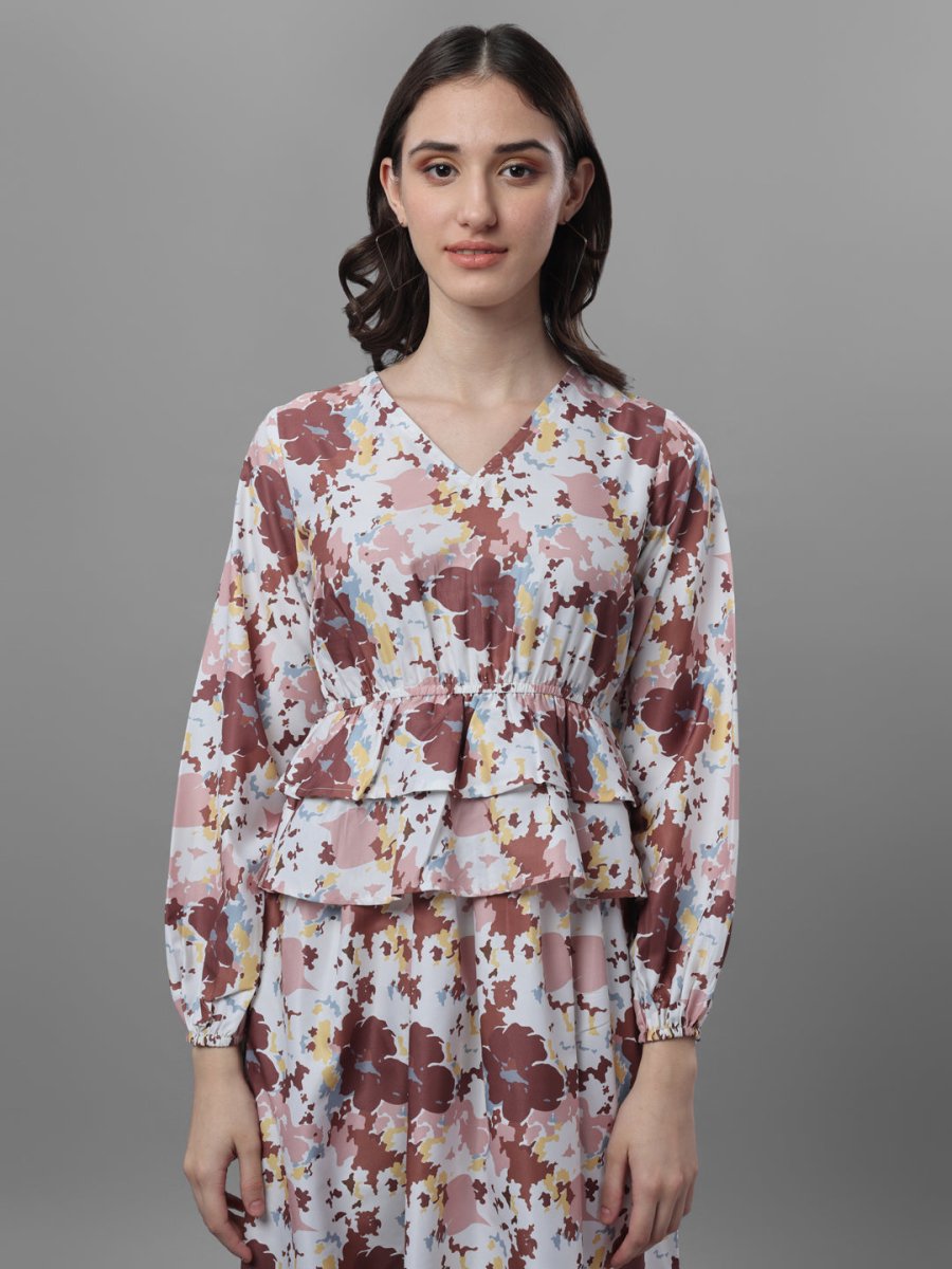 dresses for Women western wear floral Multi Color - Masakali.Co®