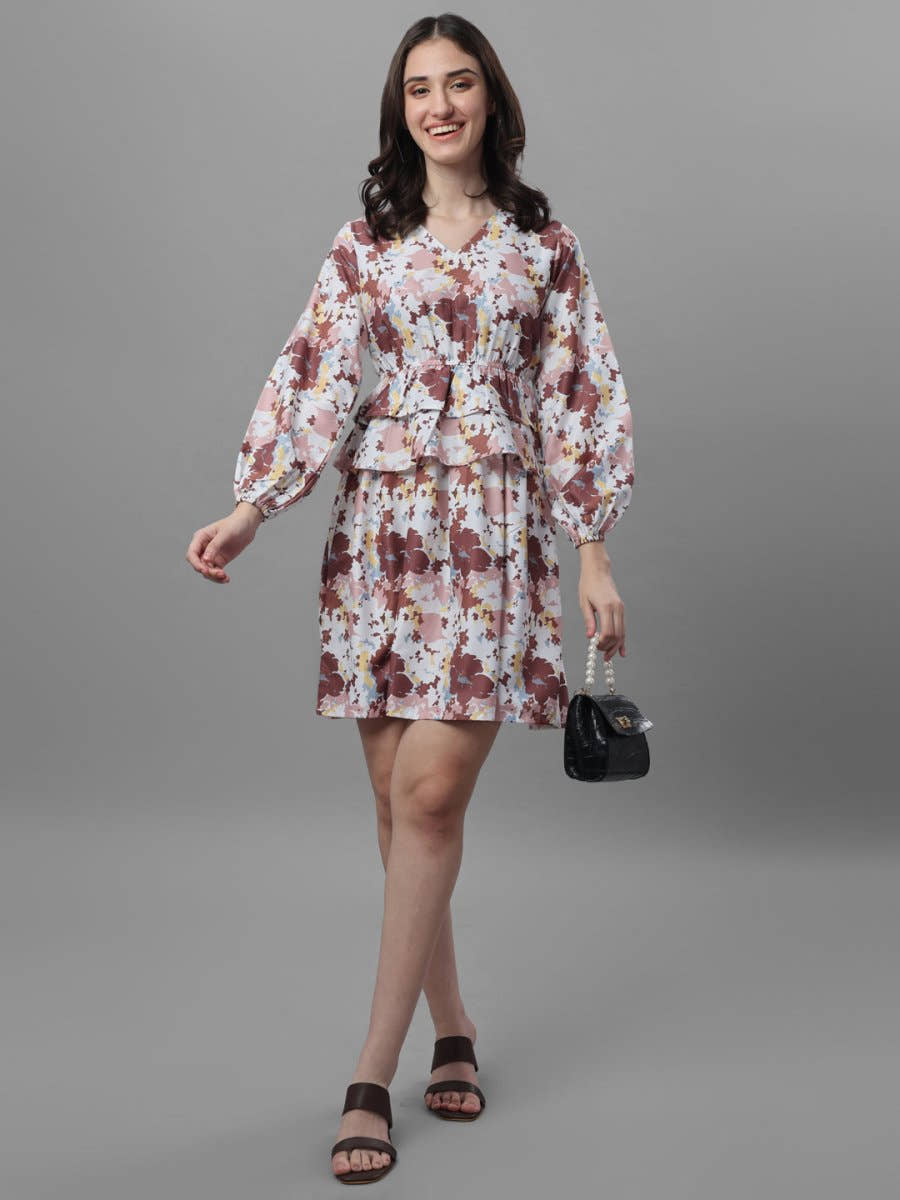 dresses for Women western wear floral Multi Color - Masakali.Co®