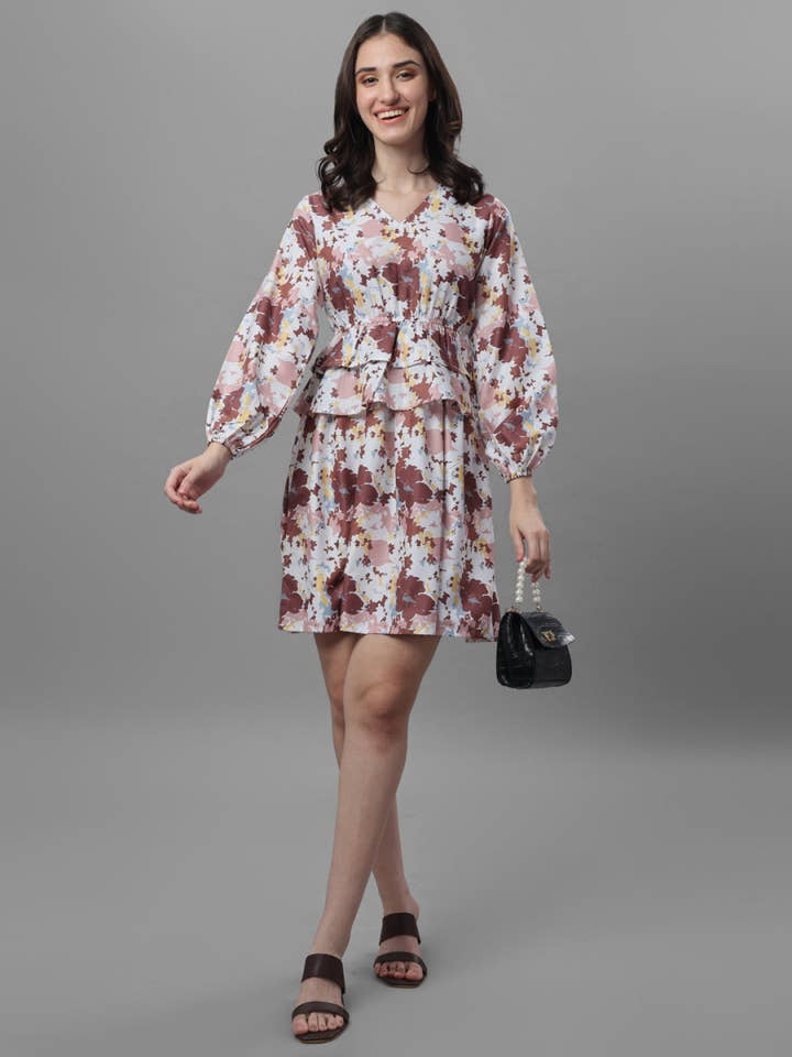 dresses for Women western wear floral Multi Color - Masakali.Co®