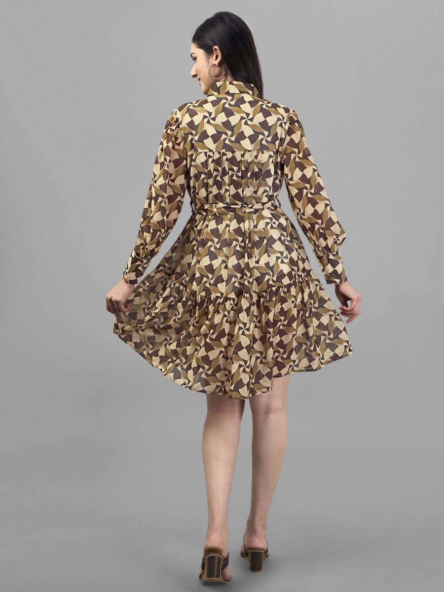dresses for Women western wear Leaf Green Color dress - Masakali.Co®