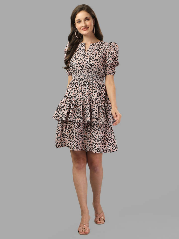 dresses for Women western wear leopard print - Masakali.Co®