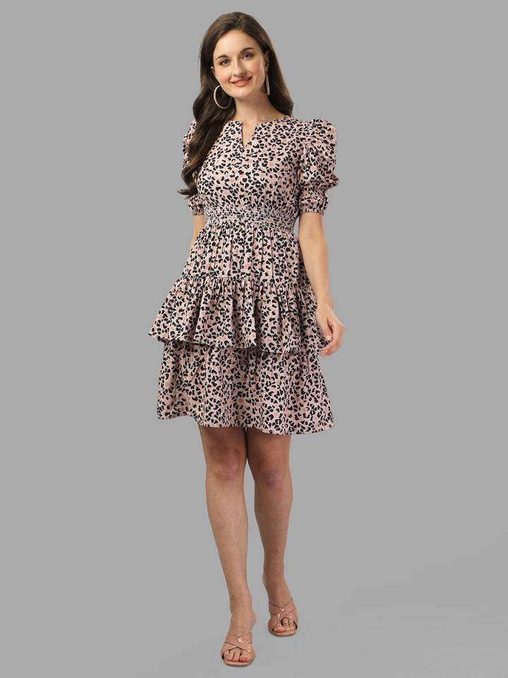 dresses for Women western wear leopard print - Masakali.Co®