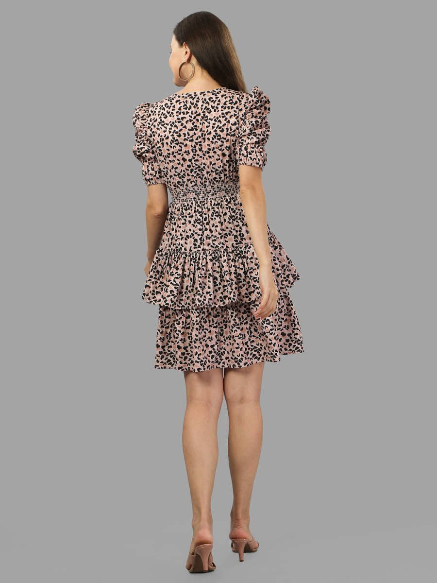 dresses for Women western wear leopard print - Masakali.Co®