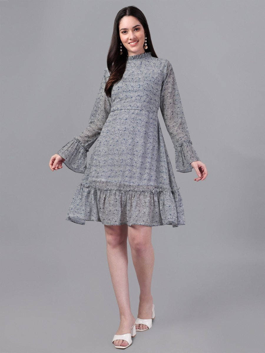dresses for Women western wear Neavy Blue Dress - Masakali.Co®