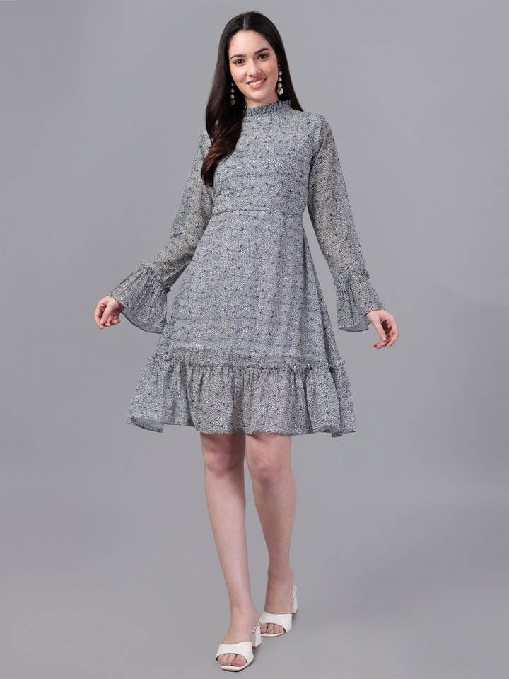 dresses for Women western wear Neavy Blue Dress - Masakali.Co®