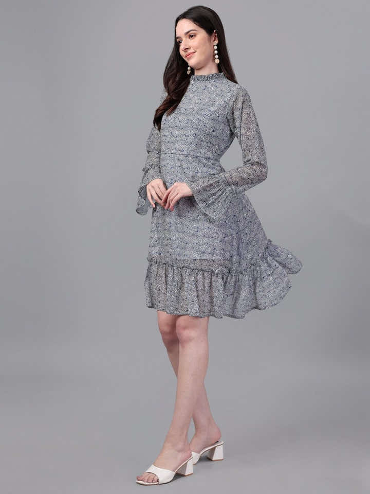 dresses for Women western wear Neavy Blue Dress - Masakali.Co®