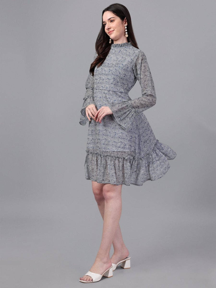 dresses for Women western wear Neavy Blue Dress - Masakali.Co®