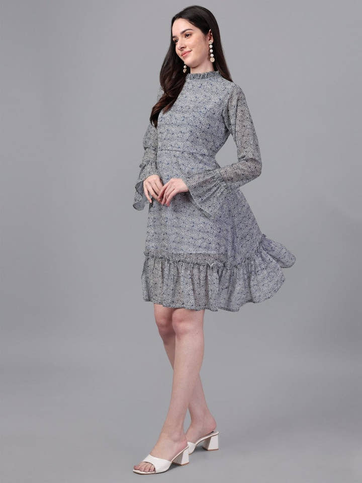 dresses for Women western wear Neavy Blue Dress - Masakali.Co®