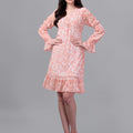 dresses for Women western wear Peach Color Dress