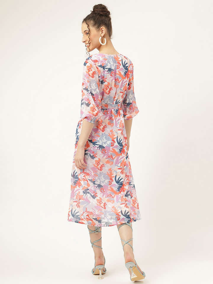 Fantasy Pastel Multicolor Maxi Dress - Masakali.Co®