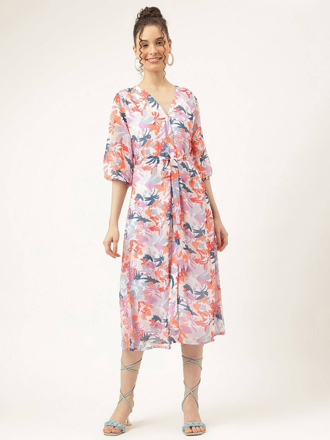 Fantasy Pastel Multicolor Maxi Dress - Masakali.Co®