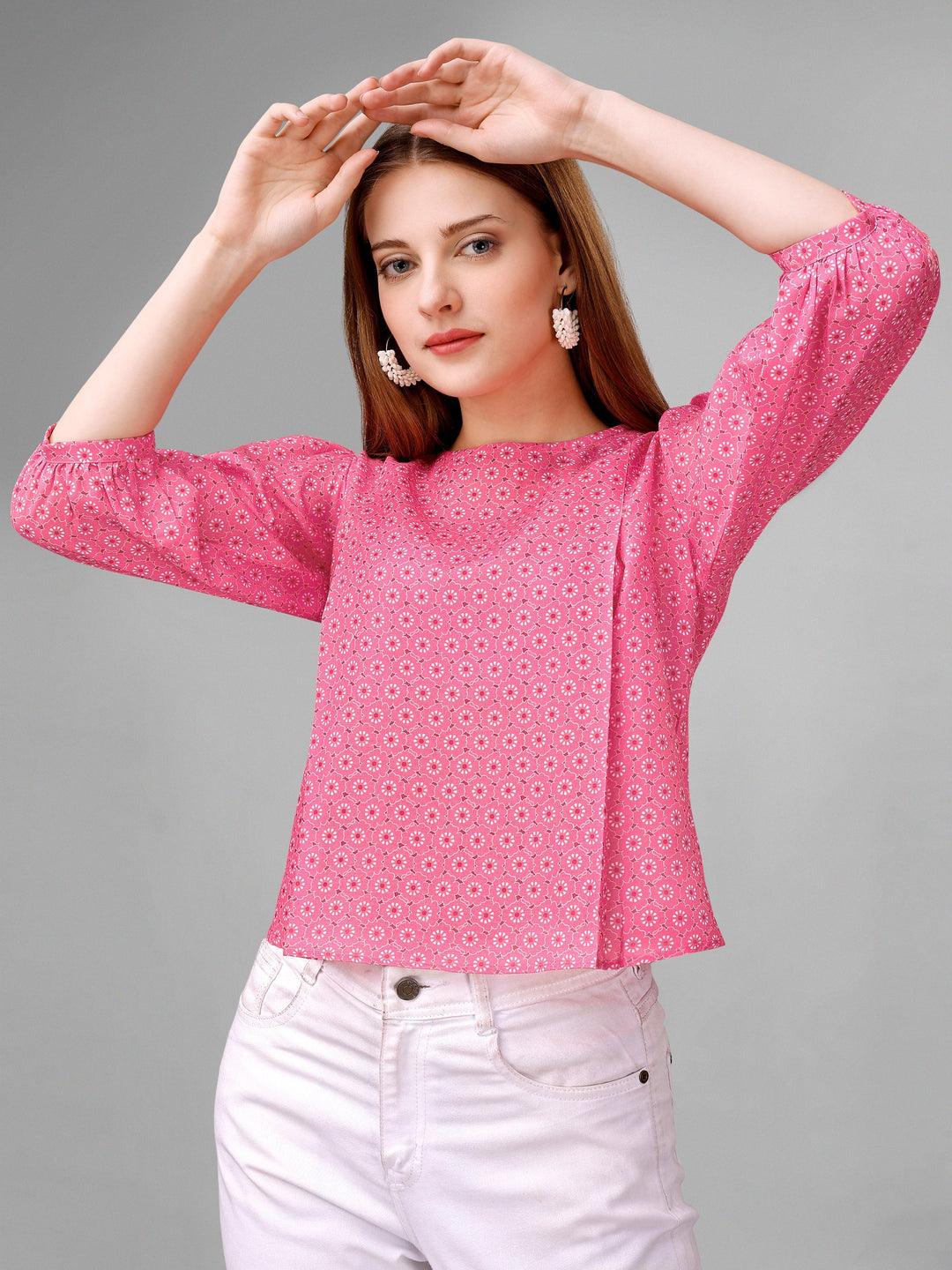 Flamingo Pink Womens Top - Masakali.Co®