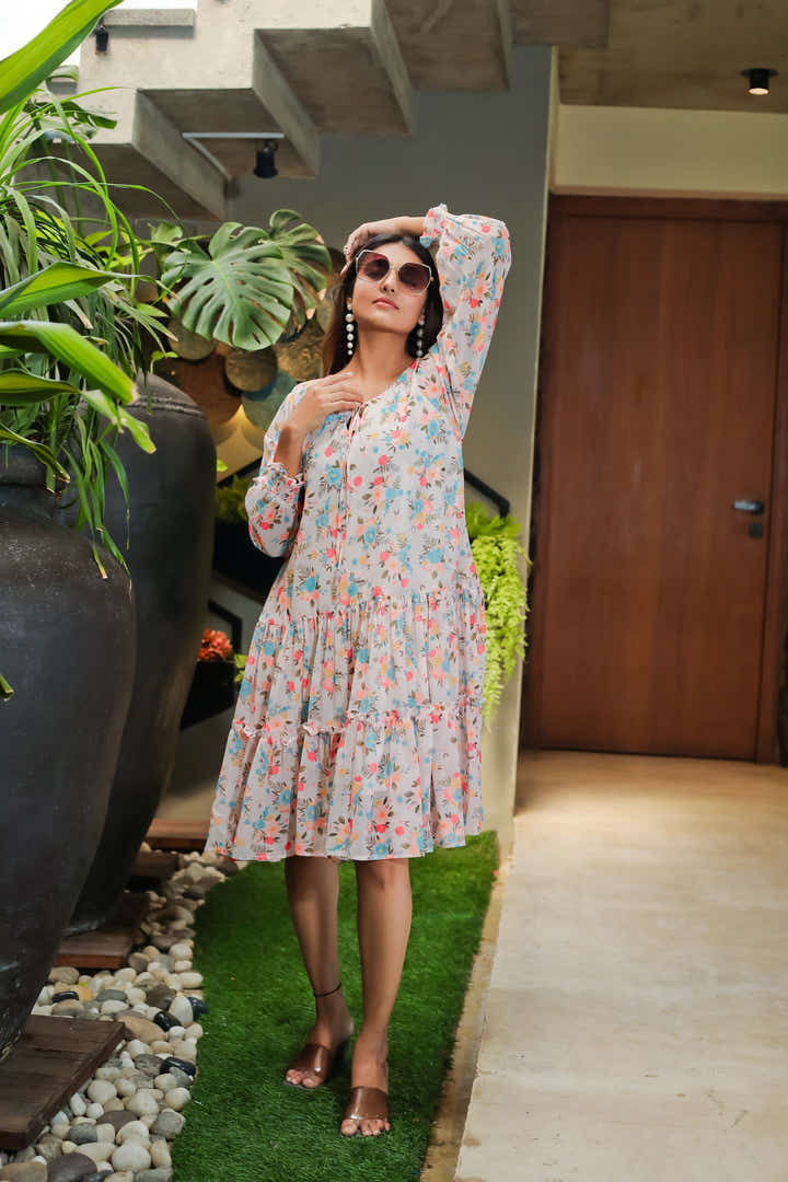 Foggy Grey Women's Dress - Masakali.Co®
