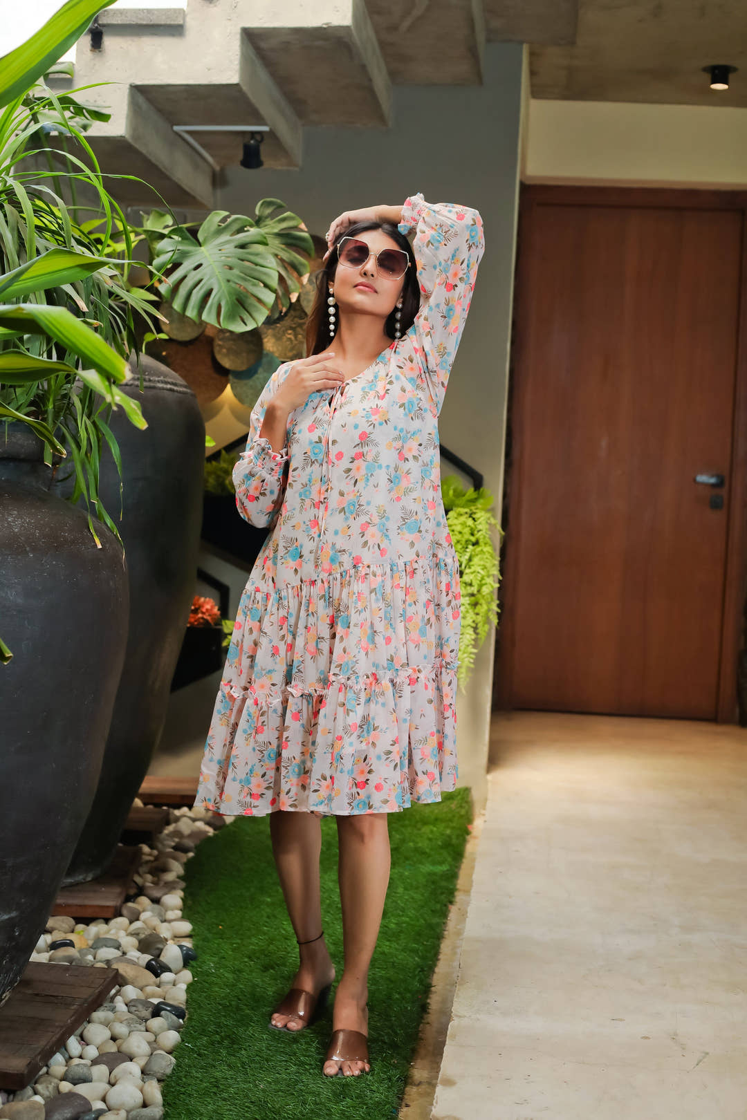 Foggy Grey Women's Dress - Masakali.Co®