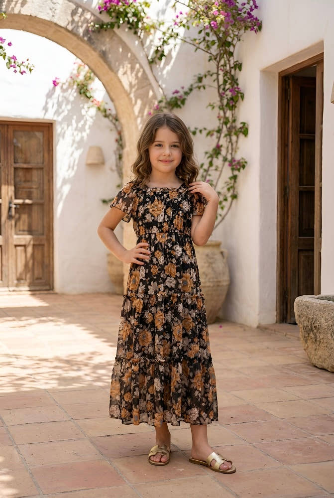Relaxed Ruffle Baby Girl Maxi