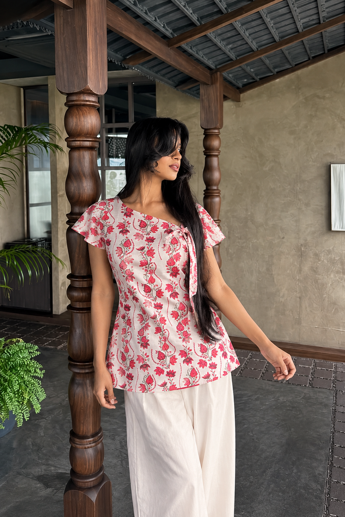 ROSA | Rose Floral Short Kurti