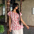NOVA | Rose Floral Short Kurti