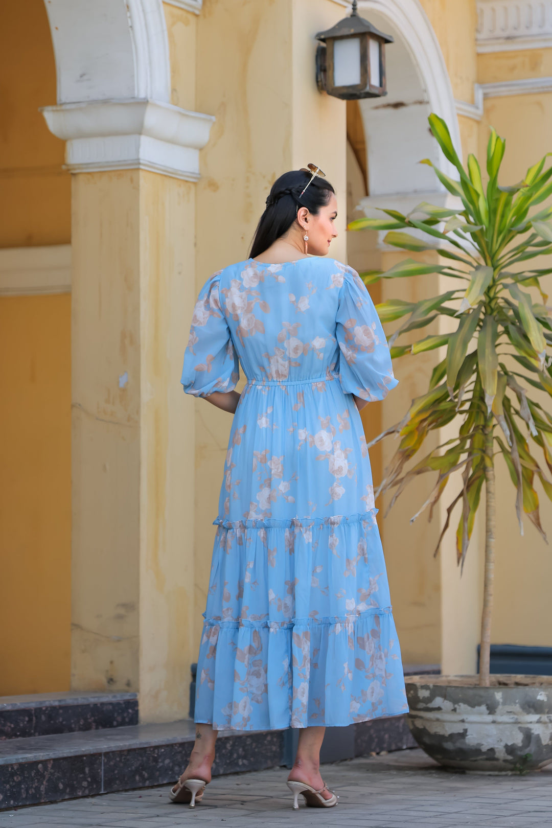 Jordy Blue Floral Maxi Dress - Masakali.Co®