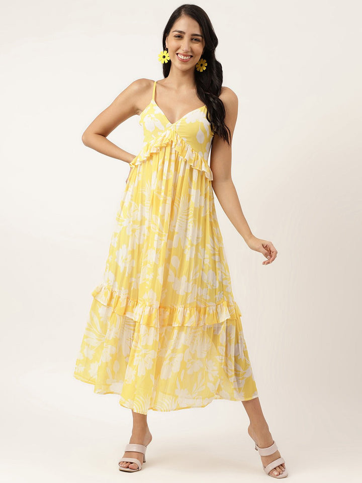 Light Mustard Yellow Maxi Dress - Masakali.Co®