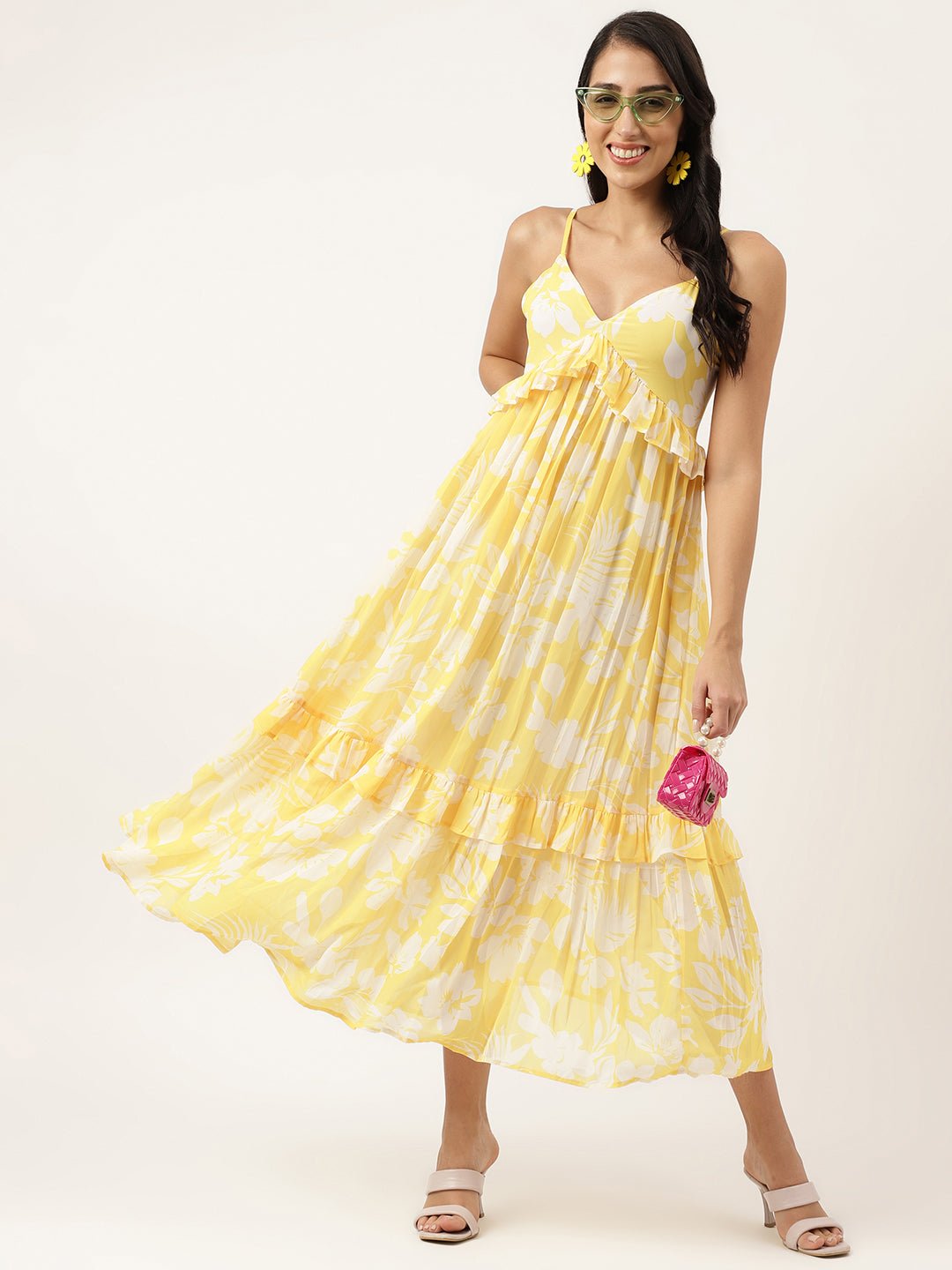 Light Mustard Yellow Maxi Dress - Masakali.Co®