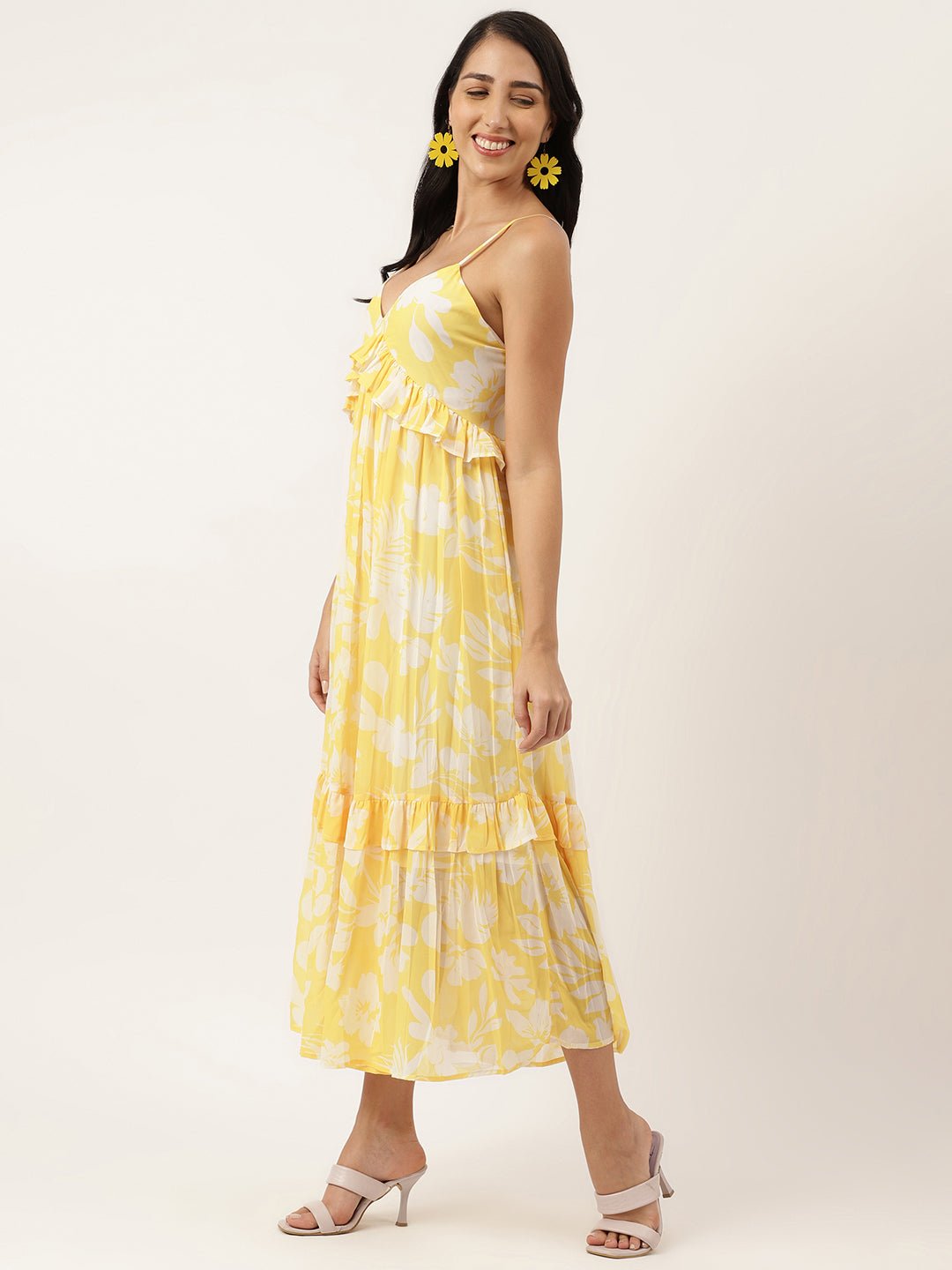 Light Mustard Yellow Maxi Dress - Masakali.Co®