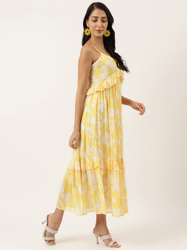 Light Mustard Yellow Maxi Dress - Masakali.Co®