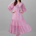 Masakali.co dresses for Women western wear Pink Maxi Dress