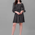 Masakali.co dresses for Women western wear polka dot black