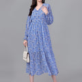Masakali.co dresses for Women western wear Sky Blue Maxi Dress