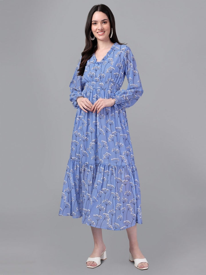 Masakali.co dresses for Women western wear Sky Blue Maxi Dress - Masakali.Co®